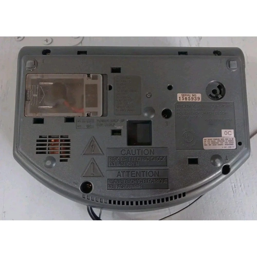 Sony Dream Machine ICF-C470MK2 Dual Alarm AM/FM‎ Radio Alarm Clock Tested Works